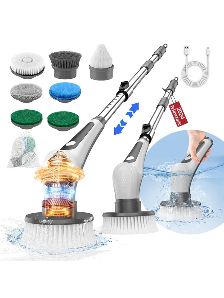 Voxoza Waterproof Electric Scrubber – The Ultimate Cleaning Powerhouse