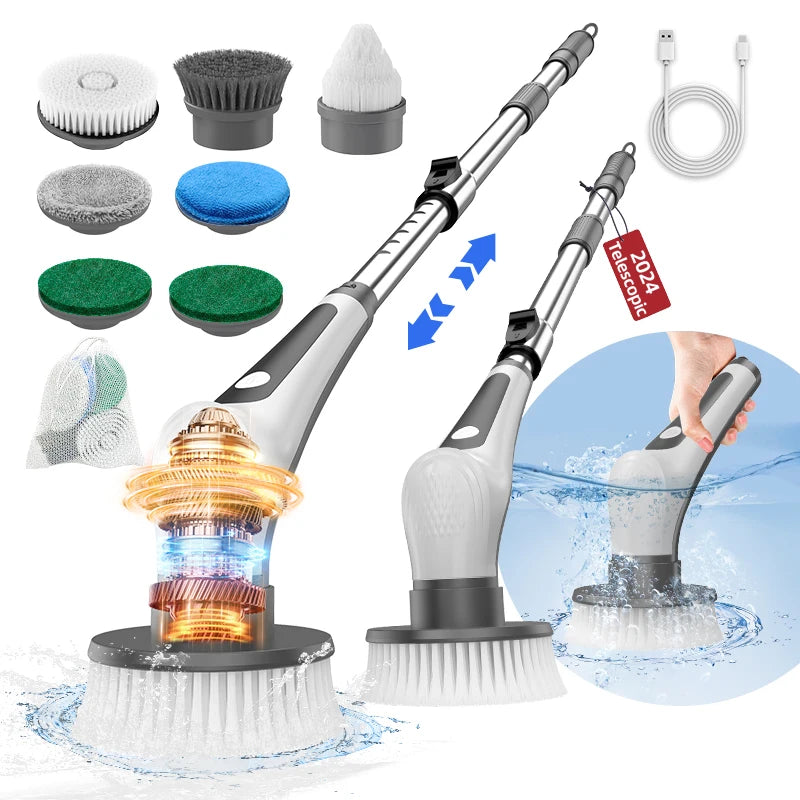 Voxoza Waterproof Electric Scrubber – The Ultimate Cleaning Powerhouse